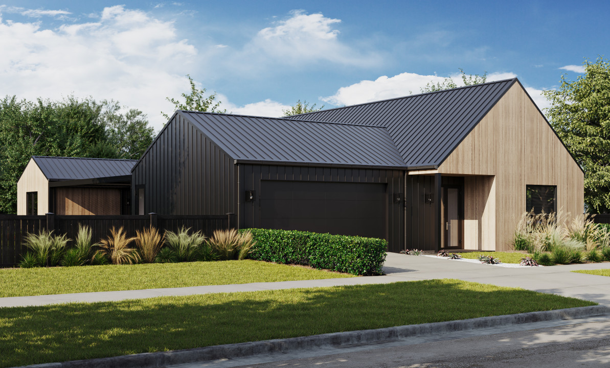 Momo Homes Luna model - Front angle